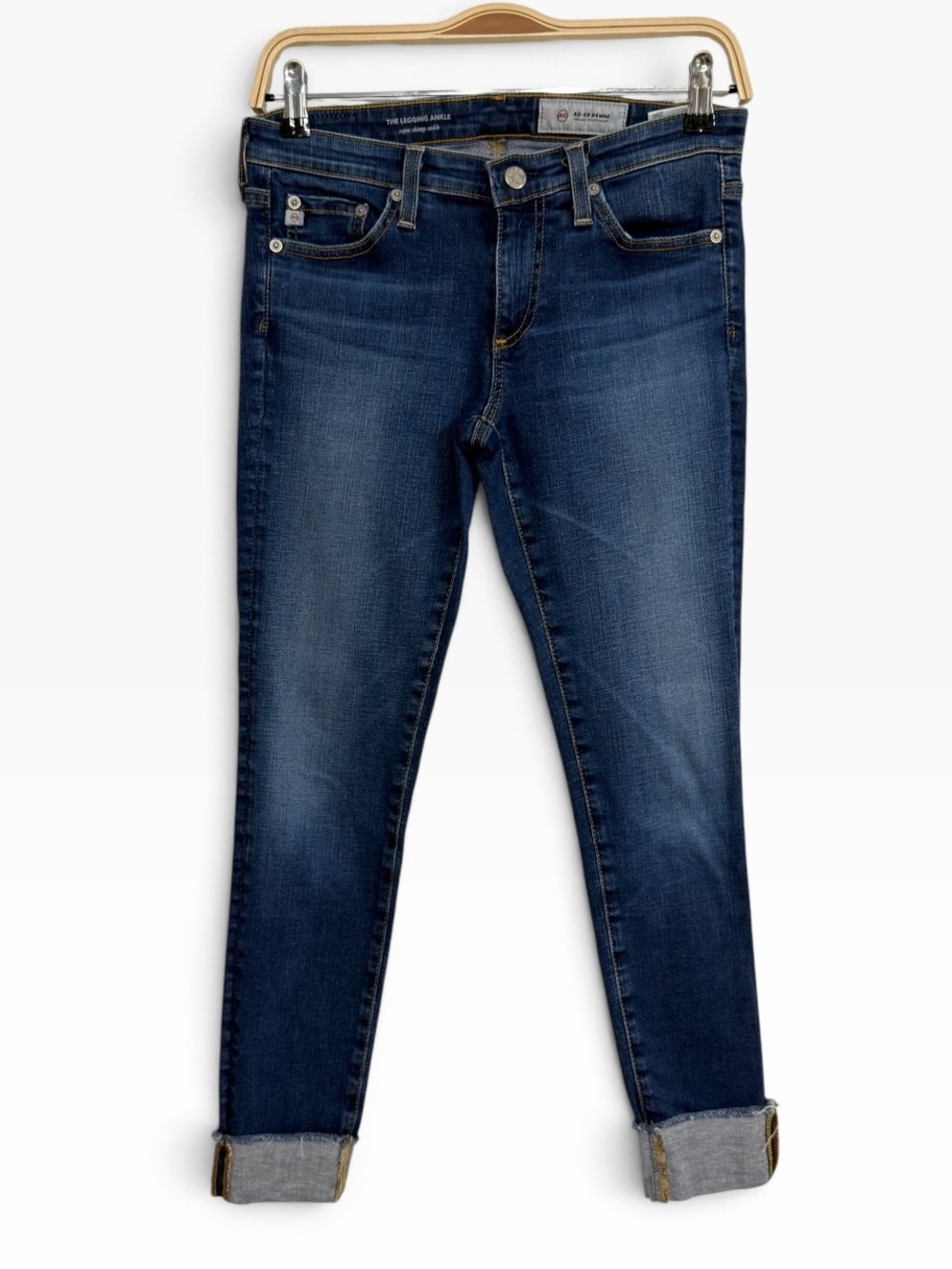 AG Adriano Goldschmied The Legging Ankle Super Skinny Jeans 26R Dark Wash